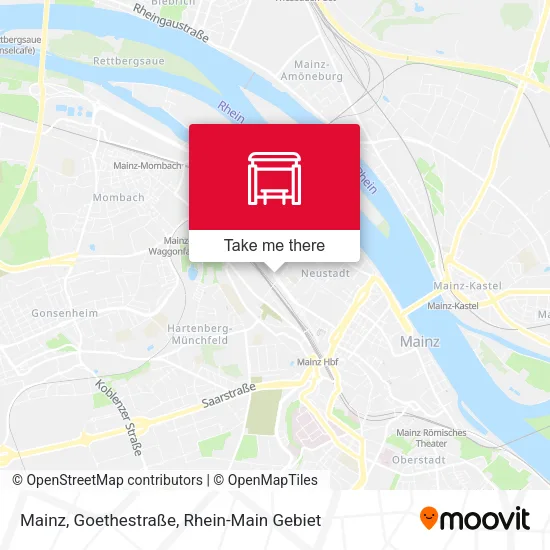 Карта Mainz, Goethestraße