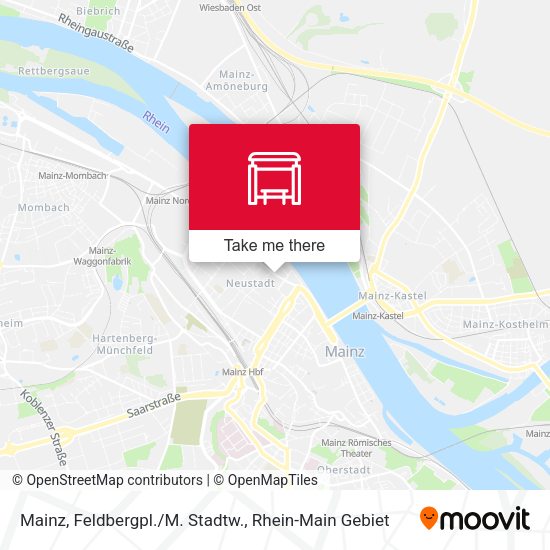 Карта Mainz, Feldbergpl./M. Stadtw.