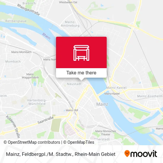 Карта Mainz, Feldbergpl./M. Stadtw.