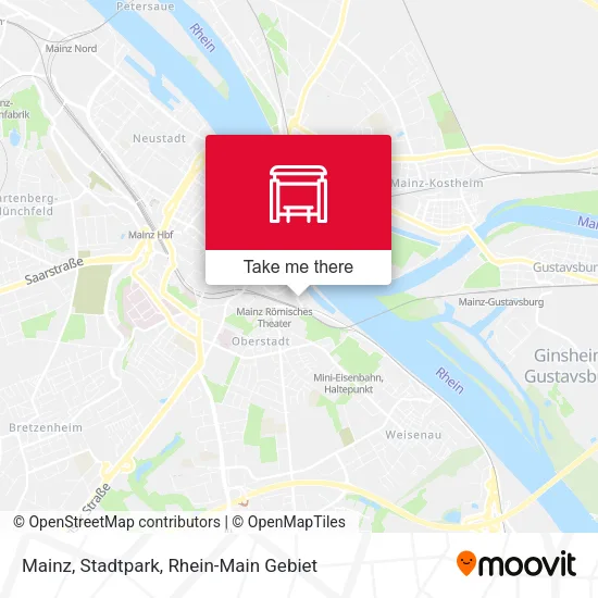 Карта Mainz, Stadtpark