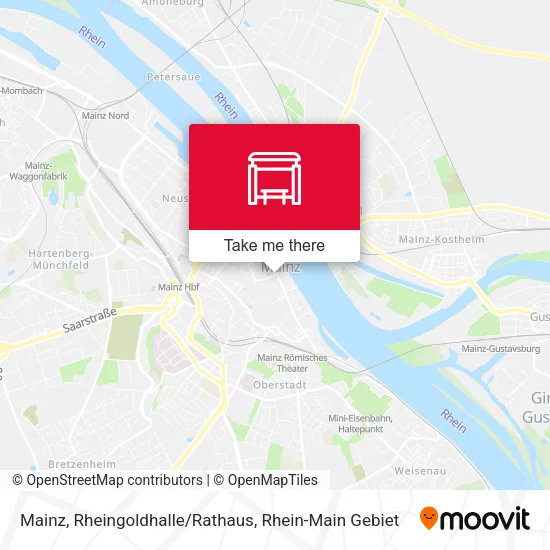 Карта Mainz, Rheingoldhalle/Rathaus