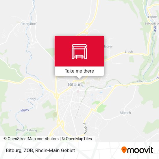 Карта Bitburg, ZOB