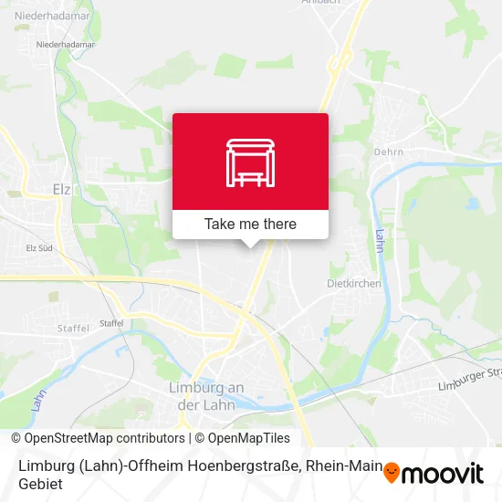 Карта Limburg (Lahn)-Offheim Hoenbergstraße