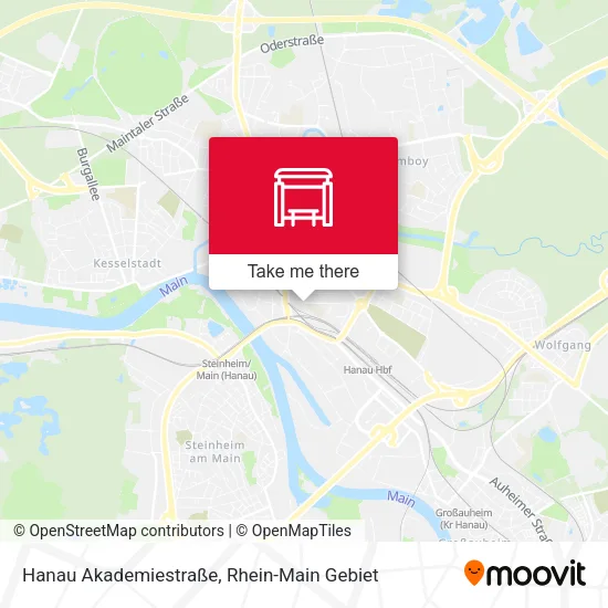 Карта Hanau Akademiestraße
