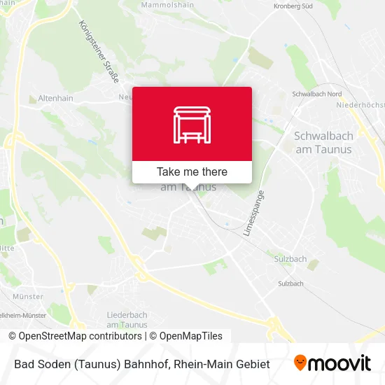 Карта Bad Soden (Taunus) Bahnhof