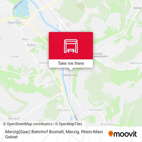 Merzig(Saar) Bahnhof Bushalt, Merzig map