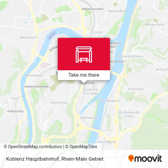 Карта Koblenz Hauptbahnhof