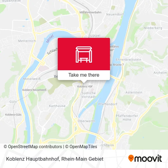 Карта Koblenz Hauptbahnhof