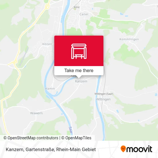 Карта Kanzem, Gartenstraße