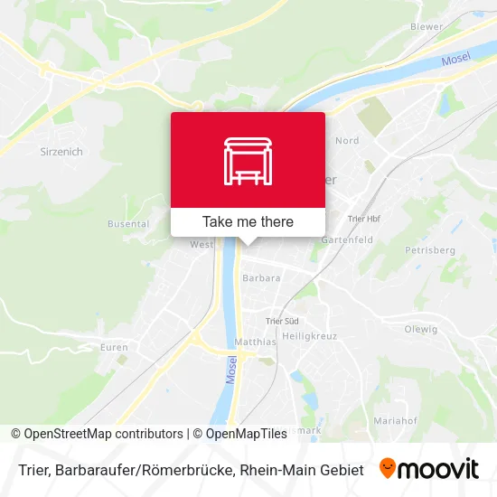 Карта Trier, Barbaraufer/Römerbrücke