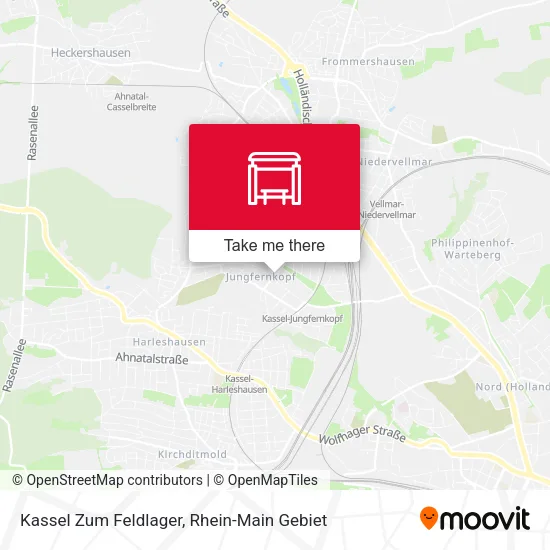 Карта Kassel Zum Feldlager