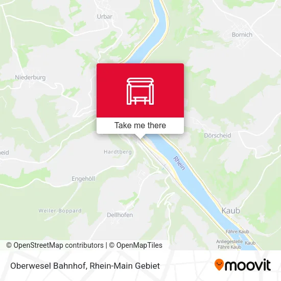 Карта Oberwesel Bahnhof