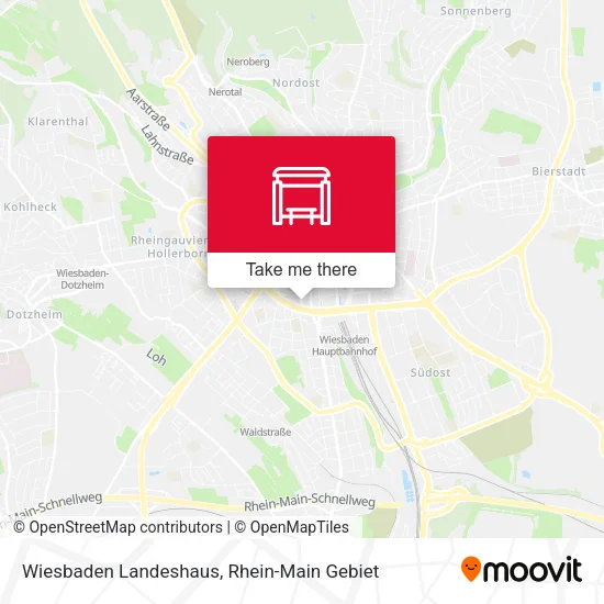 Карта Wiesbaden Landeshaus