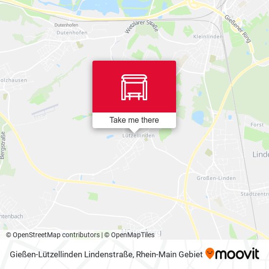 Карта Gießen-Lützellinden Lindenstraße