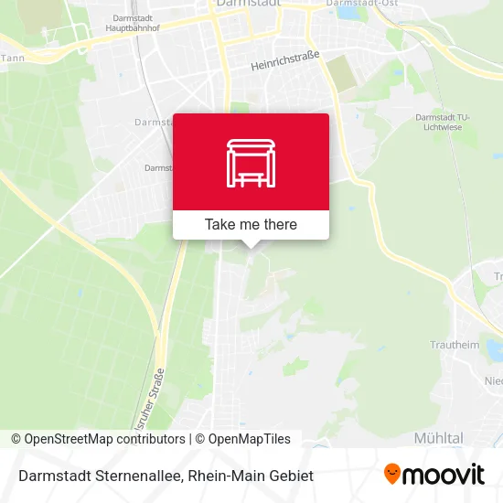 Карта Darmstadt Sternenallee