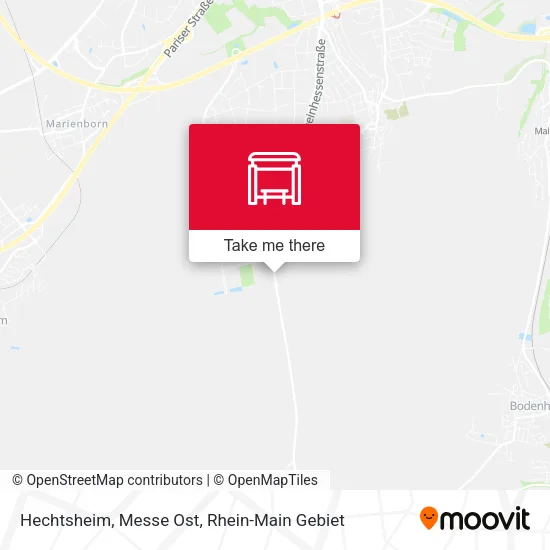 Карта Hechtsheim, Messe Ost