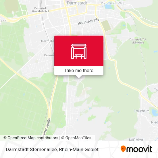 Карта Darmstadt Sternenallee