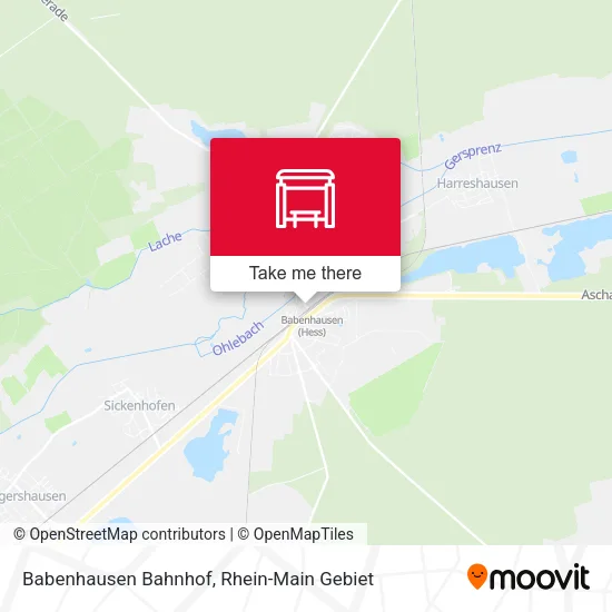 Карта Babenhausen Bahnhof