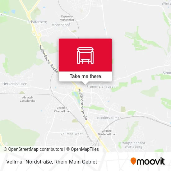 Карта Vellmar Nordstraße