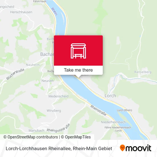 Карта Lorch-Lorchhausen Rheinallee