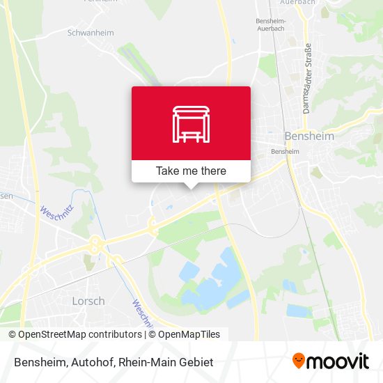 Карта Bensheim, Autohof