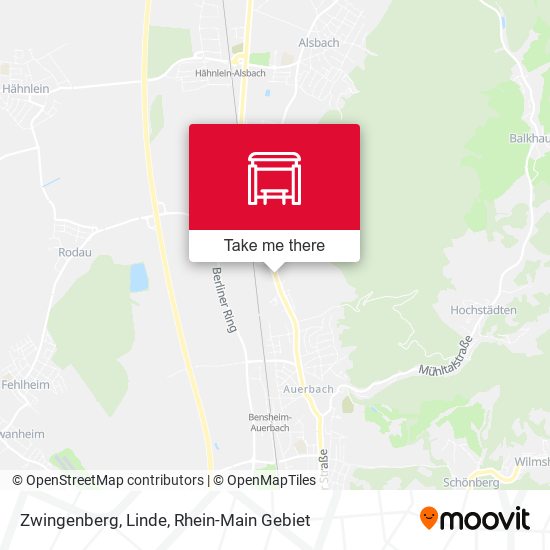 Карта Zwingenberg, Linde