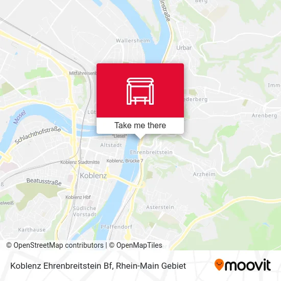 Карта Koblenz Ehrenbreitstein Bf