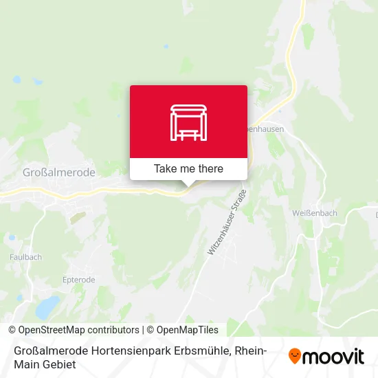 Карта Großalmerode Hortensienpark Erbsmühle