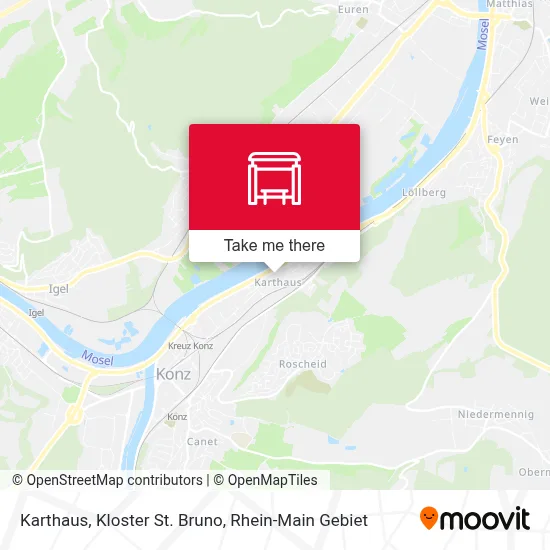 Karthaus, Kloster St. Bruno map