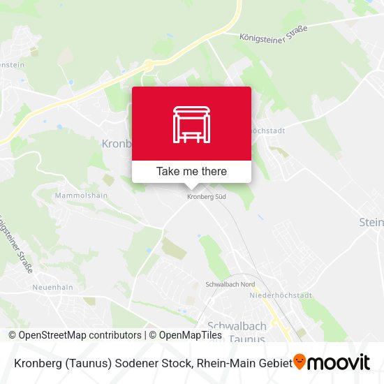 Kronberg (Taunus) Sodener Stock map