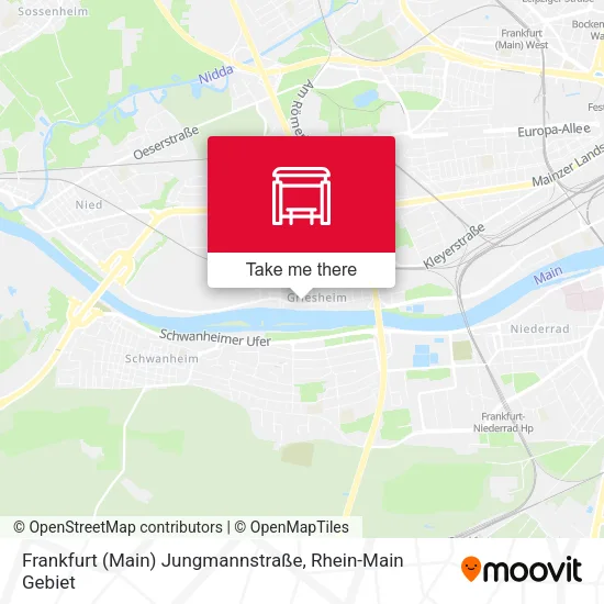 Карта Frankfurt (Main) Jungmannstraße