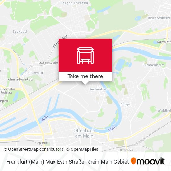 Frankfurt (Main) Max-Eyth-Straße map