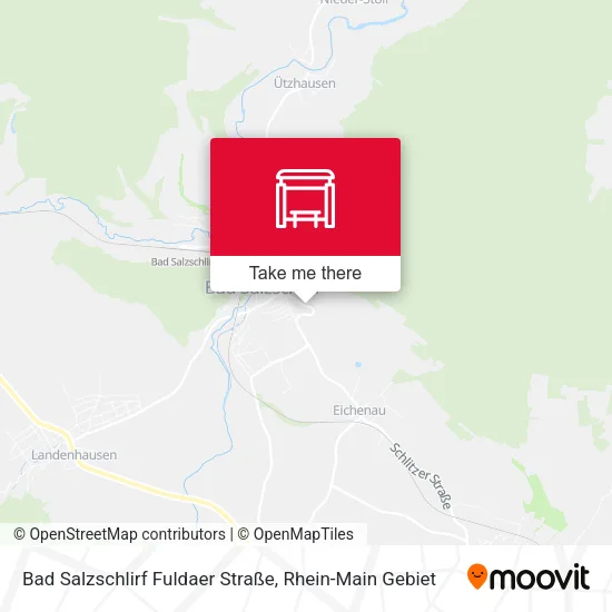 Карта Bad Salzschlirf Fuldaer Straße