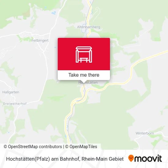 Карта Hochstätten(Pfalz) am Bahnhof