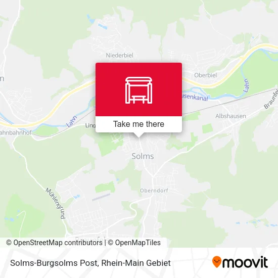 Карта Solms-Burgsolms Post