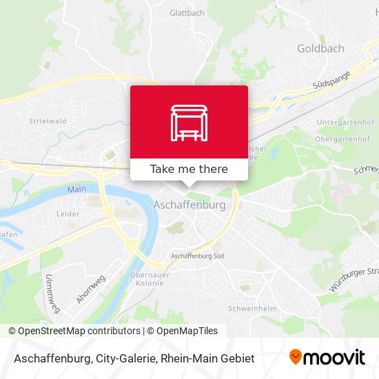 Aschaffenburg, City-Galerie map