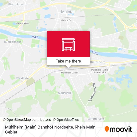 Mühlheim (Main) Bahnhof Nordseite map