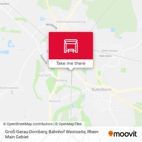 Groß-Gerau-Dornberg Bahnhof Westseite map
