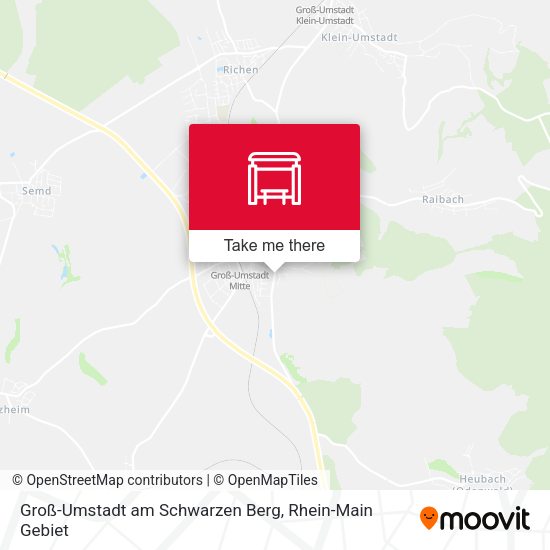 Карта Groß-Umstadt am Schwarzen Berg