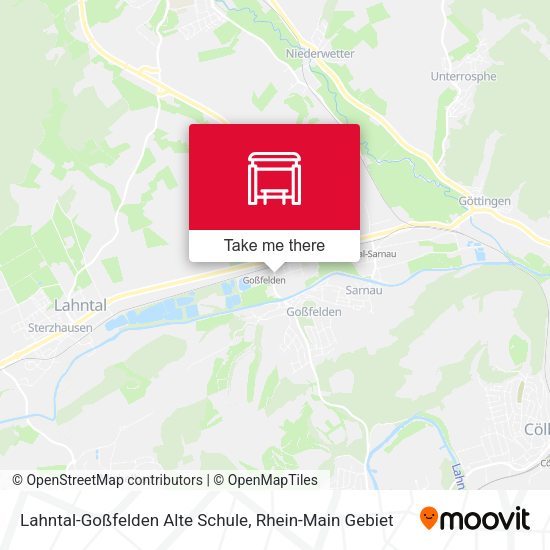 Карта Lahntal-Goßfelden Alte Schule