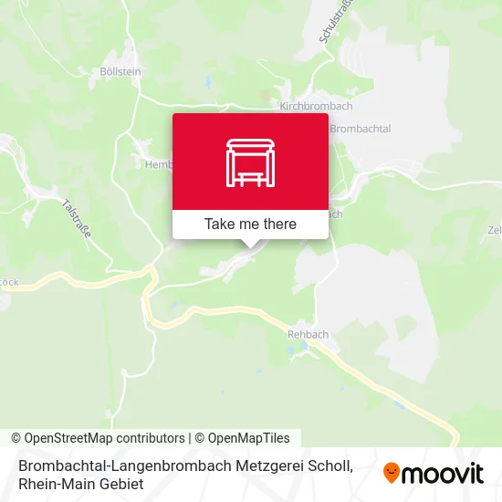 Карта Brombachtal-Langenbrombach Metzgerei Scholl