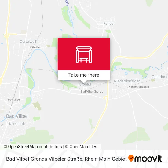 Карта Bad Vilbel-Gronau Vilbeler Straße