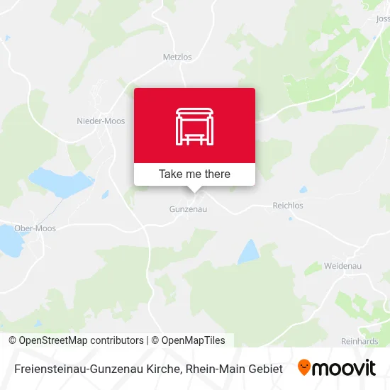 Freiensteinau-Gunzenau Kirche map