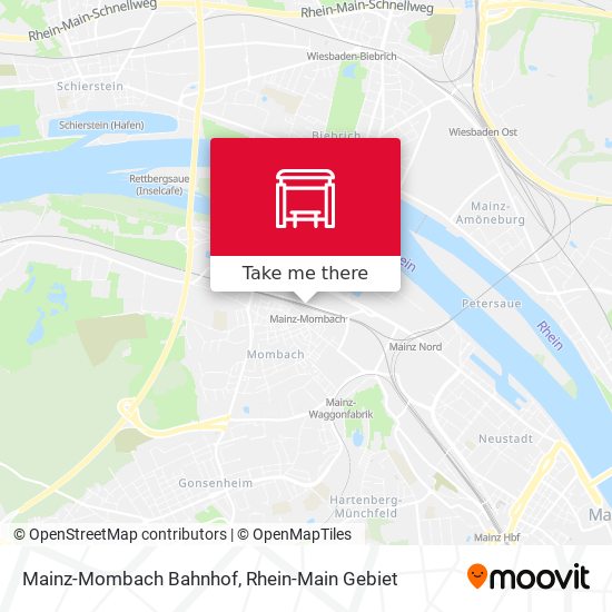 Карта Mainz-Mombach Bahnhof