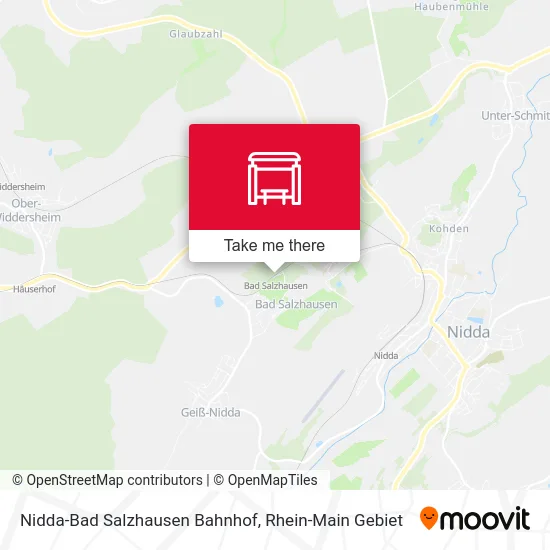 Карта Nidda-Bad Salzhausen Bahnhof