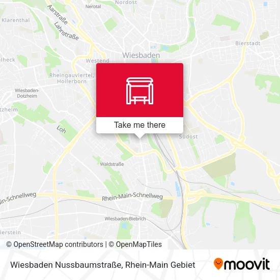Карта Wiesbaden Nussbaumstraße