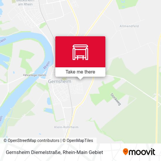 Gernsheim Diemelstraße map