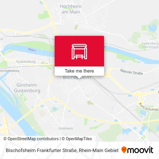 Карта Bischofsheim Frankfurter Straße