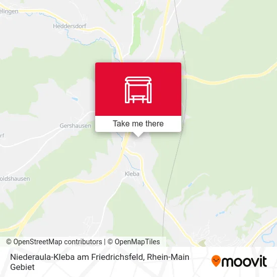 Карта Niederaula-Kleba am Friedrichsfeld