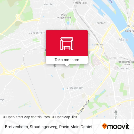 Карта Bretzenheim, Staudingerweg